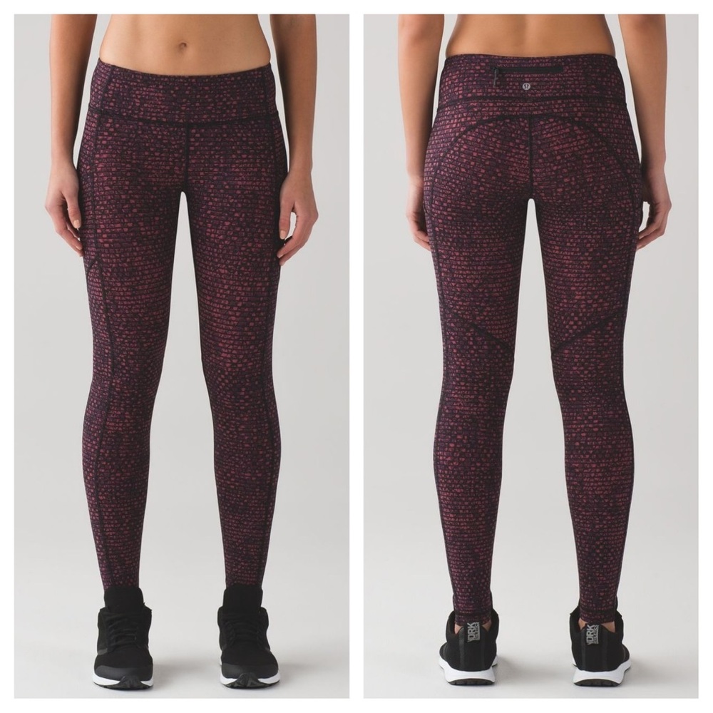 Lululemon Speed Tight Shatter Weave Leggings 8